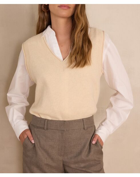 Beiger Pullover Basile