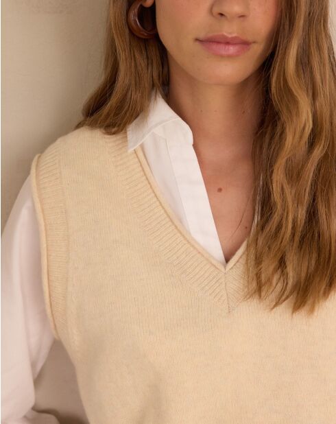 Beiger Pullover Basile