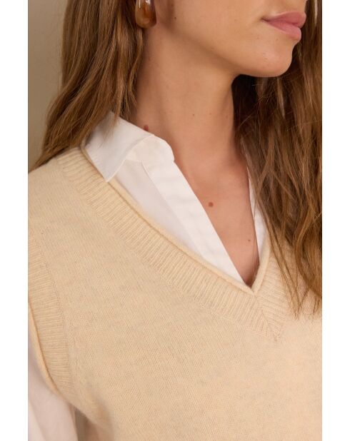 Beiger Pullover Basile