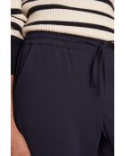 Marineblauwe broek van crêpe Ferdinand