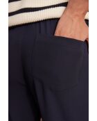 Marineblauwe broek van crêpe Ferdinand