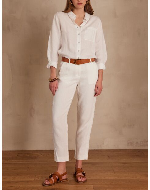 Witte linnen broek Paolo