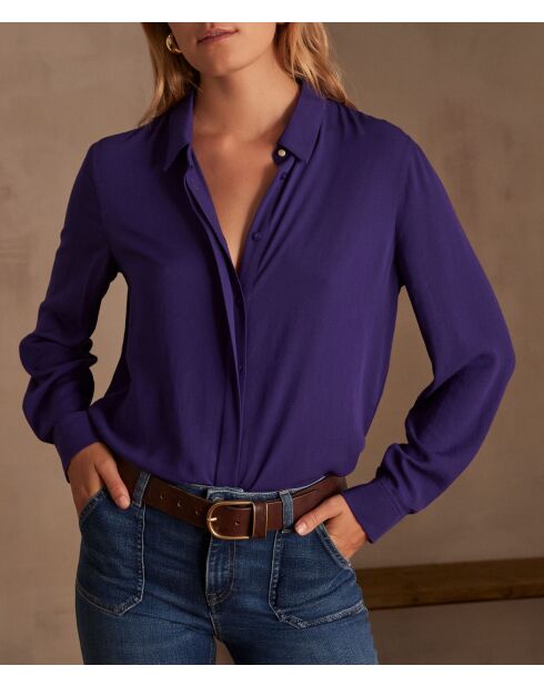 Chemisier Matea uni violet