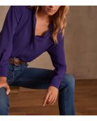 Chemisier Matea uni violet