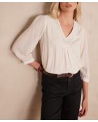 Blusa color crudo bordada Taylor