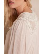 Blusa color crudo bordada Taylor