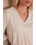 Blusa color crudo bordada Taylor