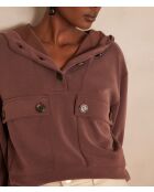 Sweatshirt van chocolade Cadix