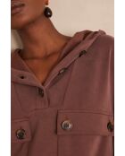 Sweatshirt van chocolade Cadix