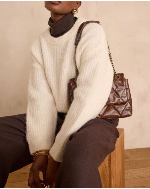 Ecrufarbener Pullover Bloom