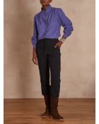 Pantalon Ferdinand rayé marine