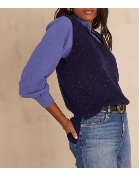 Marineblauer Pullover Basile