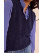 Marineblauer Pullover Basile