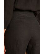 Schwarze Leinenhose Pio