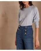 Ary bis himmelblauer Strickpullover