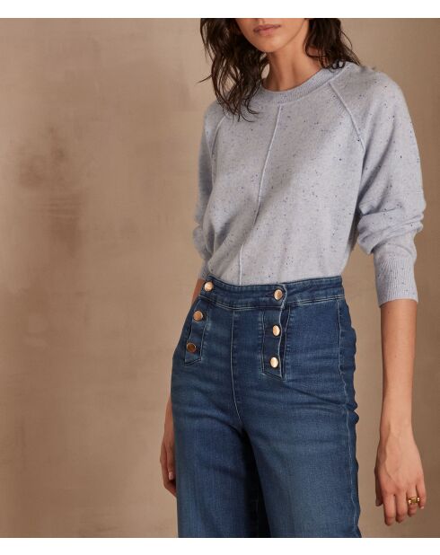 Ary bis himmelblauer Strickpullover