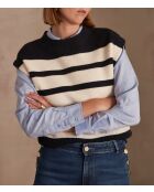 Ecrufarbener Strickpullover Corey