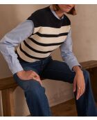 Ecrufarbener Strickpullover Corey
