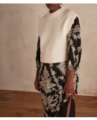 Cremefarbener Strickpullover Liam