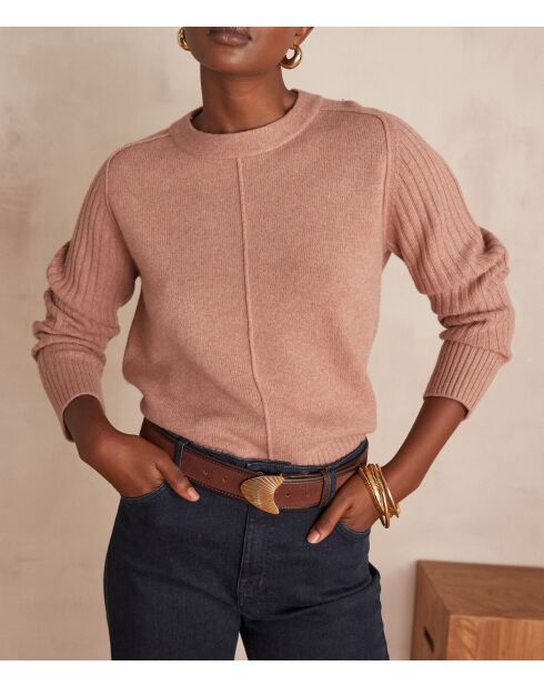 Pull Brooklyn rose foncé