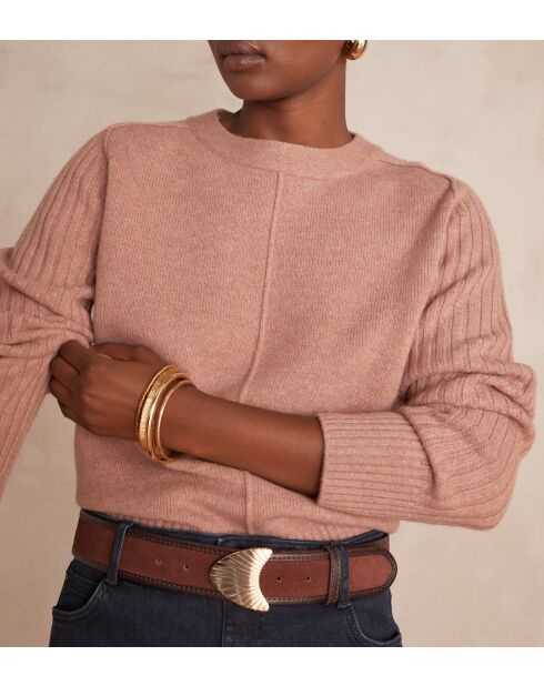 Pull Brooklyn rose foncé