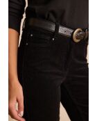 Zwarte fluwelen broek Lily