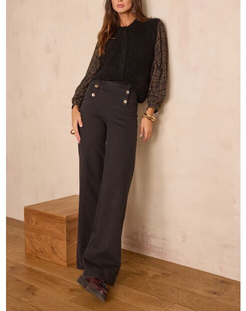 Schwarze Jeanshose Oxan