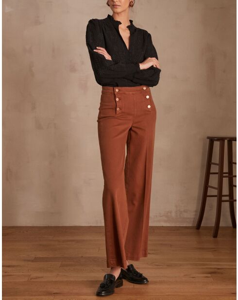 Pantalon Oxan surteint tomette