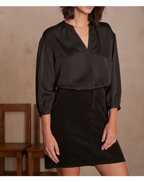 Brady schwarze schlichte Bluse