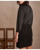 Brady schwarze schlichte Bluse