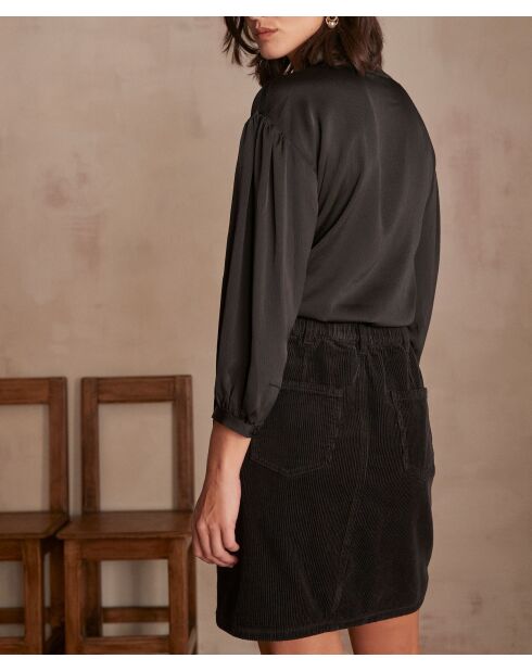 Brady schwarze schlichte Bluse