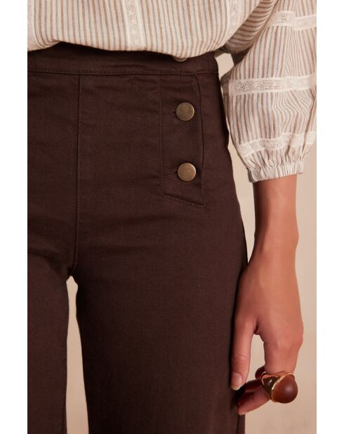 Oxan schokoladenüberfärbte Hose