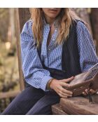 Camicia Benedicte Vichy celeste