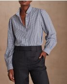 Camicia Benedicte Vichy celeste