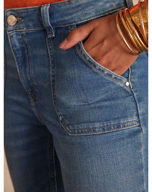Pantalon Nalla denim délavé clair
