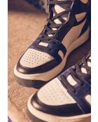 Marineblauwe leren sneakers van Lucas