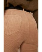 Beige fluwelen broek Ninon
