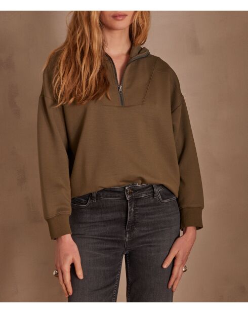 Sweat-shirt Tony kaki