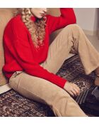 Cassidy roter Strickpullover