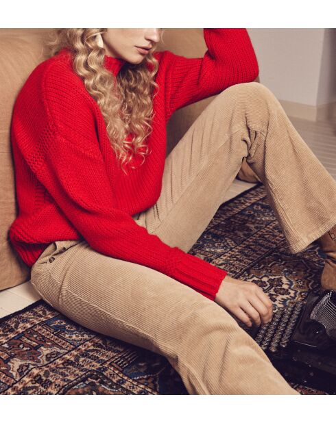 Cassidy roter Strickpullover