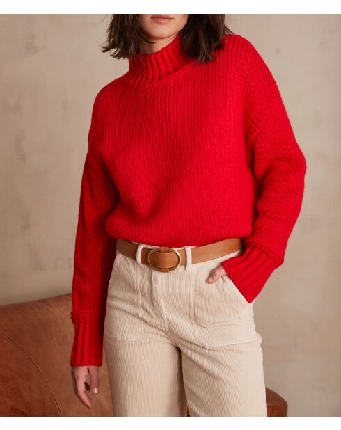 Cassidy roter Strickpullover