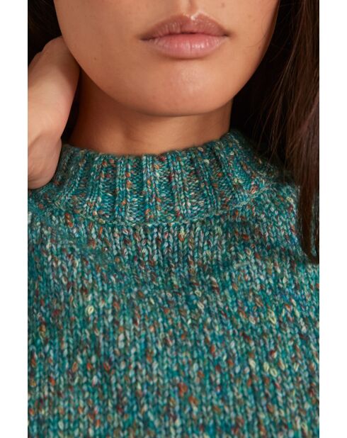 Maglione in maglia Camélia turchese
