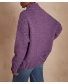 Cassidy lila Strickpullover