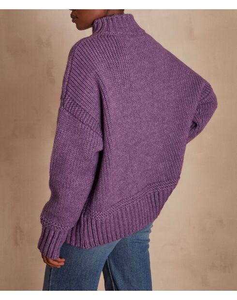 Cassidy lila Strickpullover
