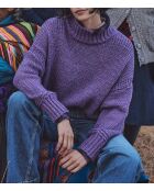 Cassidy lila Strickpullover