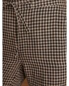 Ferdinand gingham zwart-witte broek