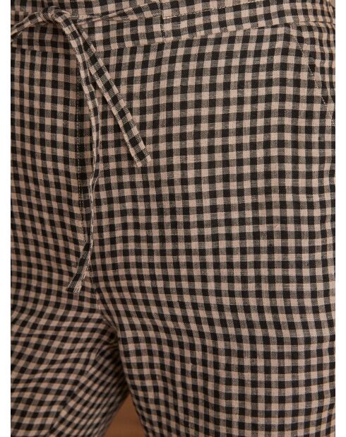 Ferdinand gingham zwart-witte broek