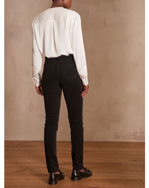 Vanni zwarte fluwelen broek