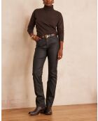 Beschichtete schwarze Hose Anette