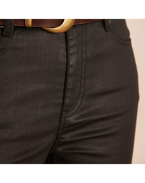 Beschichtete schwarze Hose Anette